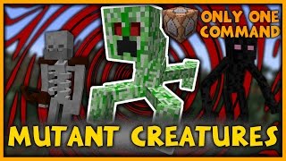 Mutant Creatures in One Command Minecraft 110 [upl. by Ardnuhsed]