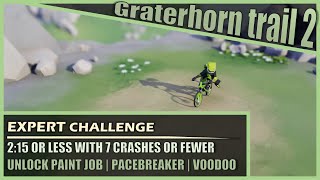 Graterhorn trail 2 Expert challenge Pacebreaker  215 or less with 7 crashes or fewer [upl. by Esyli]