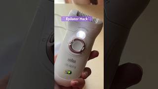 Epilator Hack to feel less pain skincare hairremoval braunsilkepil9 [upl. by Winstonn]