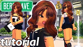 Realistic RICH MOM Tutorial amp Outfit Codes For Berry Avenue [upl. by Namlas]