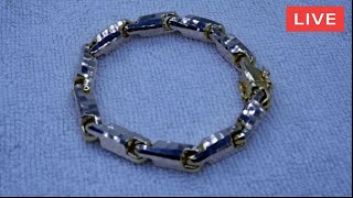 Watch how to make 18k gold bracelets popular 🔥🔨 gold viral video silver jewellry jewelry [upl. by Justen708]