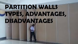 Partition Walls Types Advantages Disadvantages [upl. by Warchaw741]