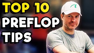 10 Tips to Master NoLimit Holdem Preflop Strategy [upl. by Morty]