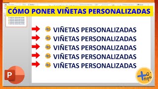 Cómo PONER VIÑETAS PERSONALIZADAS en POWERPOINT [upl. by Prisilla]