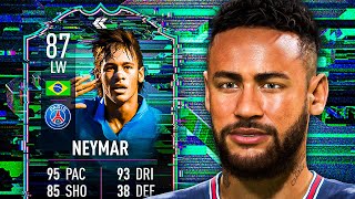 BETTER THAN THE GOLD 😍 87 FLASHBACK NEYMAR PLAYER REVIEW  FIFA 22 Ultimate Team [upl. by Ralli]