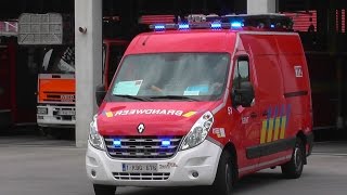 Gent  Kazerne alarm Interventie voor Signalisatiewagen  Belgian Fire Dept [upl. by Eibob834]