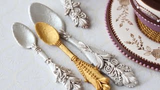 How to Make Cookie Teaspoons A Companion to My Teacup Cookie Video [upl. by Anitaf784]