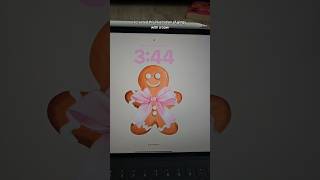 Cute Holiday iPad Lockscreen Setup  Coquette Gingerbread Aesthetic [upl. by Bramwell]