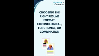 Choosing the Right Resume Format Chronological Functional or Combination [upl. by Townshend]