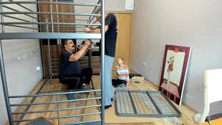 IKEA SVARTA Bunk Bed Timelapse [upl. by Sharia798]