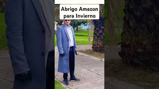 Lindo abrigo de lana para hombre de Amazon Link en la descripción del video completo [upl. by Weinreb]