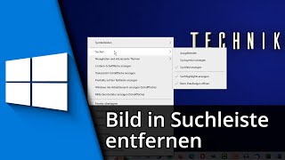 Windows Suchleiste Bild entfernen ✅ Tutorial [upl. by Ellan756]