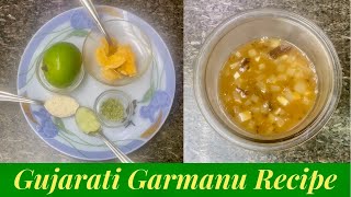 Gujarati GARMANU Recipe  Aam aur Gur ka Soup  गरमानु कैसे बनाए  Summer Recipe  Akshay Davda [upl. by Lawlor987]