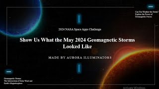 2024 NASA Space App Challenge Show Us What the May 2024 Geomagnetic Storm Looks like [upl. by Iaverne901]