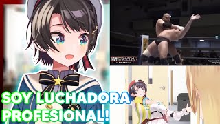 SUBARU HACE su DEBUT como LUCHADORA PROFESIONAL HololiveES Sub [upl. by Ennovihs]