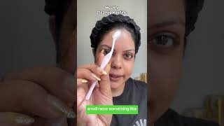 Eyebrow Razor How to Clean Extra Brow Hairs [upl. by Anam]