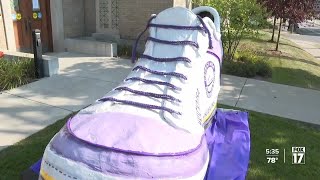 ArtPrize 2024 The meaning behind the paper mâché shoe [upl. by Ayatan]