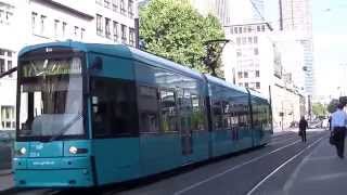 【Deutsche Transport】Straßenbahn Frankfurt am Main Linie 17 am Platz der Republik 00506 [upl. by Eluk]