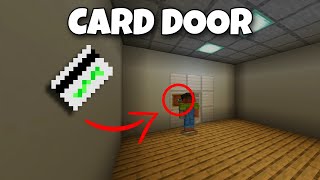 Unlocking the Future Key Card Door with Command Blocks Tutorial [upl. by Atinrehs]