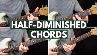 How To Use HalfDiminished Chords Musically On Guitar [upl. by Solracesoj]