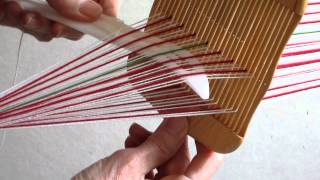 weaving narrow warp faced patterned bands [upl. by Anrahc]