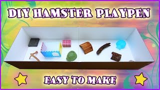 Easy 3 DIY Hamster Playpen [upl. by Llerroj]