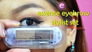 Essence Eyebrow Stylist Set Review  bingprojectawesome [upl. by Tinor467]