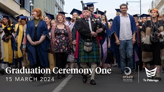 Otago Polytechnic  Graduation Ceremony One  15 March 2024 [upl. by Annabell777]