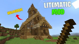 Make Your Difficult Build Easily🔥  Litematica Mod Minecraft Pe 121 [upl. by Liris]