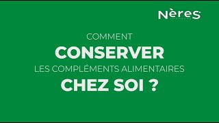 Comment conserver les compléments alimentaires chez soi [upl. by Lauryn]