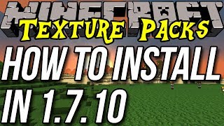 How To Install Texture Packs amp Resource Packs In Minecraft 1710 [upl. by Ayatnohs]