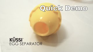 The KUSSI Silicone Yolk Separator  Quick Demo [upl. by Aidua692]