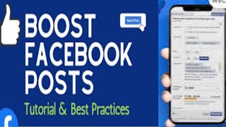 Facebook boost post  ফেসবুকে বুস্ট পোস্ট কিভাবে করবেন [upl. by Charlotte24]