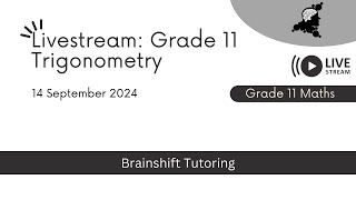 Grade 11 Mathematics Trigonometry the sine cosine and area rule livestream [upl. by Nhguahs]