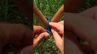 TYING AN UNTIE CONSTRICTOR KNOT Rope knot39 [upl. by Enautna]