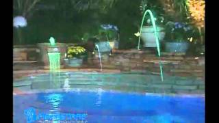 FIBERSTARS Lighting Examples for Pools amp Spas Bring Magic to Water [upl. by Noleta145]