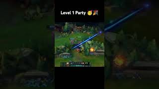 Level 1 Party YORICK 🎉🥳 leagueoflegends riotgames gaming league [upl. by Eppie]