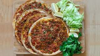 YEDİĞİNİZ EN İYİ LAHMACUN OLMAYA ADAY 👌 HAMUR AÇMADAN PRATİK LAVAŞ LAHMACUN TARİFİ [upl. by Htezzil]