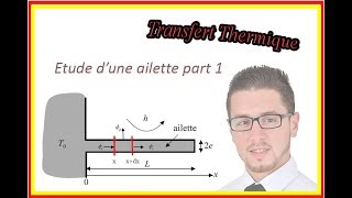 Etude dune ailette part 1  Transfert Thermique [upl. by Sholley]