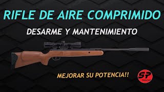 ¿Cómo desarmar un rifle de aire comprimido y darle mantenimiento  StoppingPower [upl. by Yentuoc251]