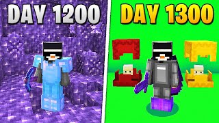 I Survived 1300 Days in HARDCORE Minecraft [upl. by Ardnasxela]