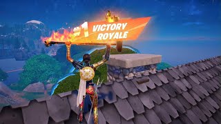 NEW GOLD GLASSWORK DUELIST MASK NISHA SKIN IN FORTNITE PS5  A VICTORY ROYALE WIN SOLO [upl. by Putnem]