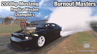 Building a replica Westen Champlin’s 2000hp Mustang in Burnout Masters [upl. by Cerellia]