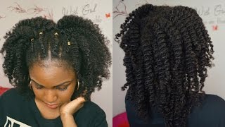 LOC METHOD FOR MOISTURIZING 4C HAIR  QUICK TWISTOUT [upl. by Anibor417]