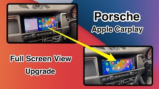 Porsche Apple CarPlay  Full Screen View upgrade [upl. by Addia]