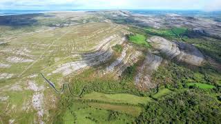 Burren Mountains from the Air [upl. by Nesiaj]