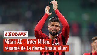 Le résumé de Milan AC  Inter Milan  Coupe dItalie demifinale aller [upl. by Aholla]