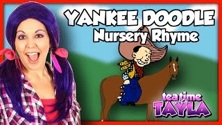 Yankee Doodle  Nursery Rhymes  Tea Time with Tayla [upl. by Gnoz]