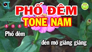 Karaoke Phố Đêm Tone Nam  Am  Nhạc Sống Hay Nhất 2024  Karaoke Xóm Lộ [upl. by Erhart]