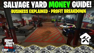 GTA Online SALVAGE YARD Money Guide  Chop Shop Business Guide amp Tips To Make MILLIONS [upl. by Ludeman]